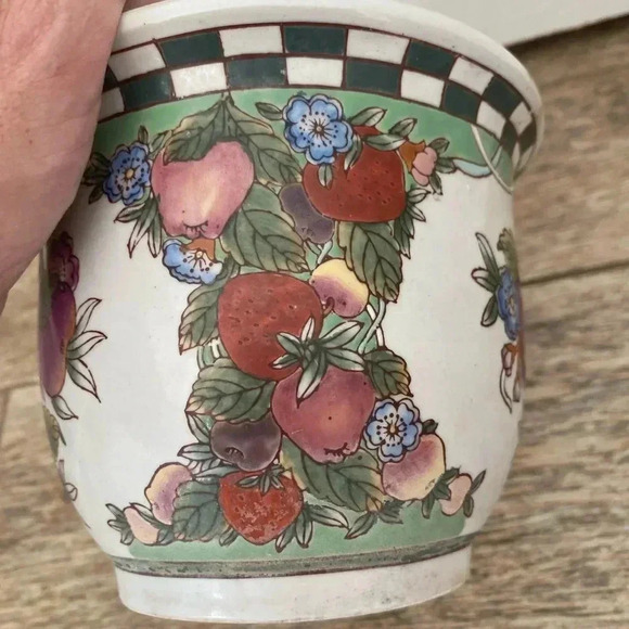 Vintage 1980s Cottagecore Small Houseplant Pot Planter - Picture 4 of 8